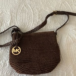 Michael Kors
Women's Natural Braided-Strap Raffia Cross-Body Bag